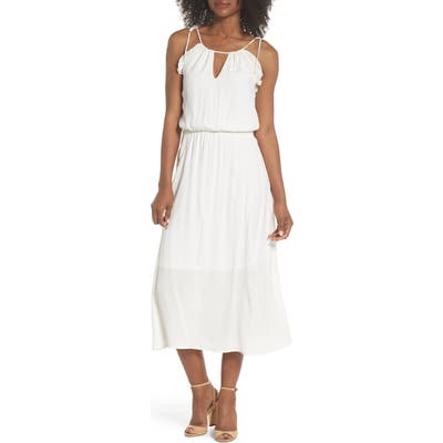 Fraiche By J Ruffle Midi Dress