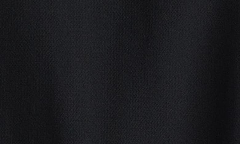 Lafayette 148 Slim Fit Notch Collar Crepe Button-up Shirt In Black