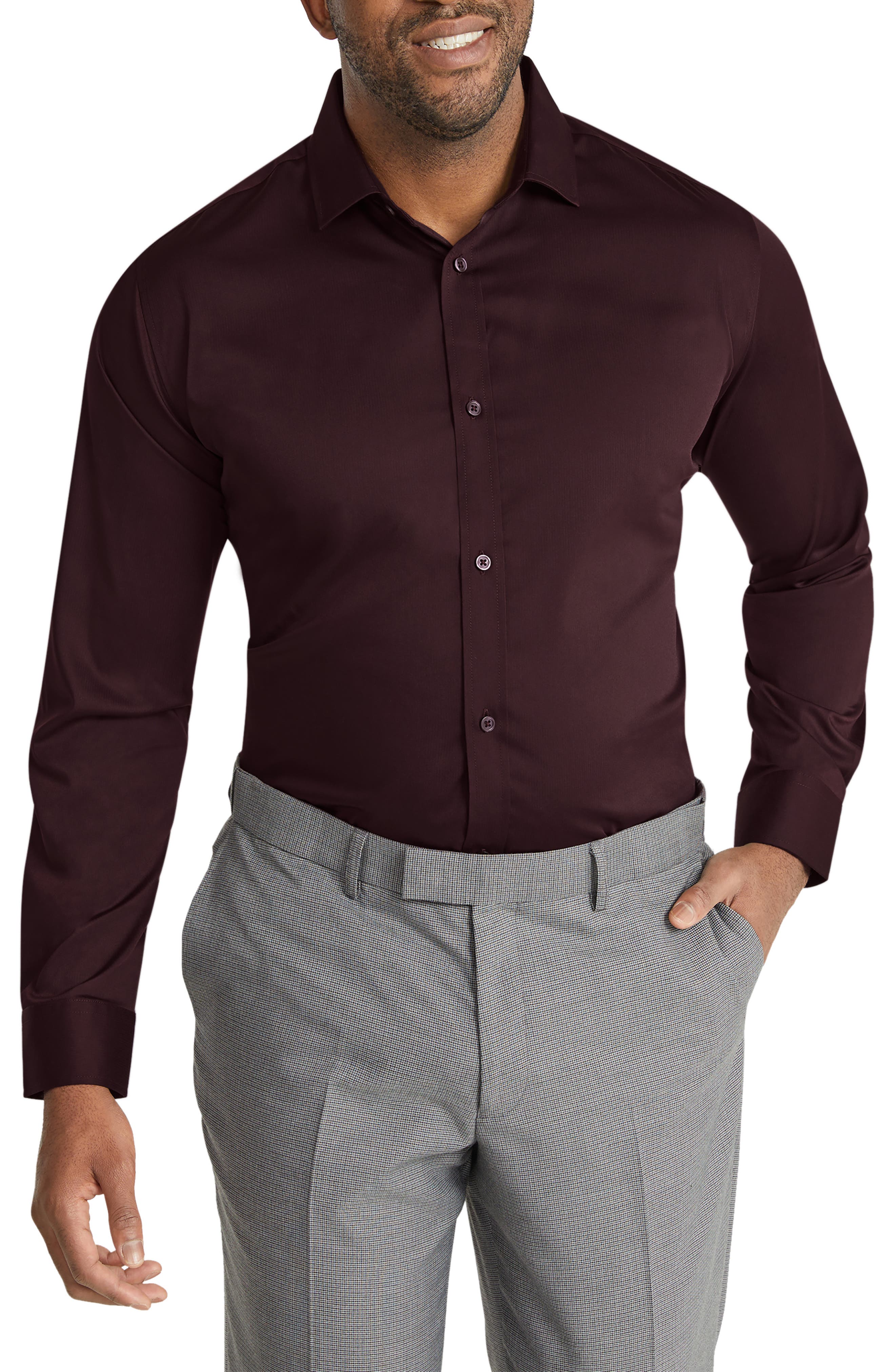 Men's Burgundy Big & Tall Shirts | Nordstrom