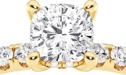 Shop Badgley Mischka Collection Cushion Cut Lab Created Diamond Ring In Gold