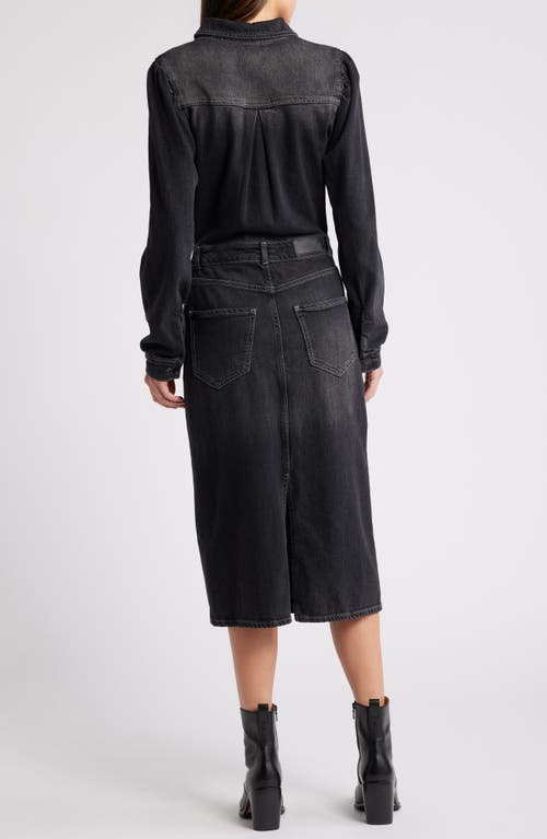 Rails Beverly Long Sleeve Denim Shirtdress In Eclipse