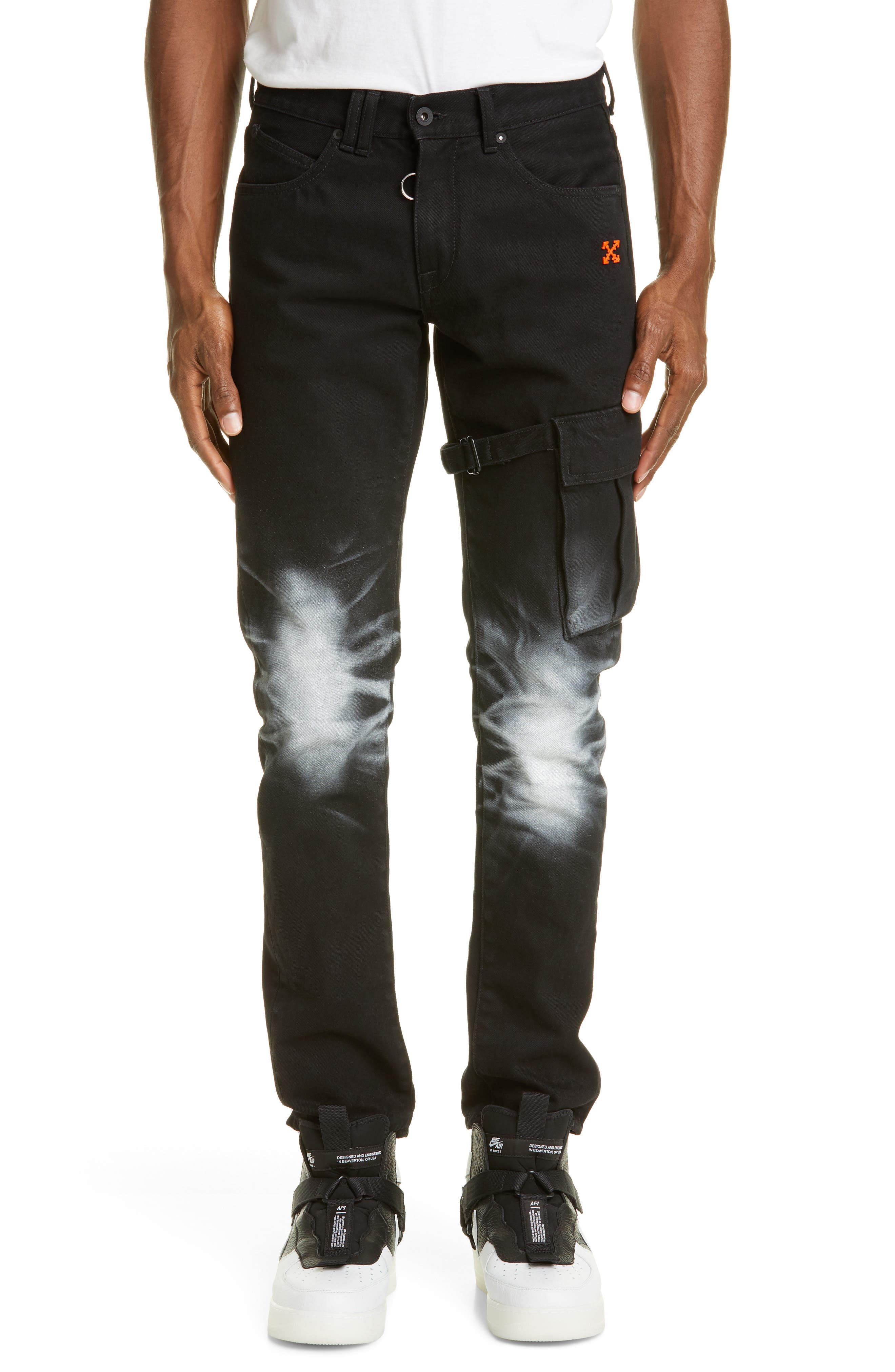 off white cargo jeans