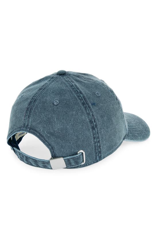 Shop Paloma Wool Lucky Embroidered Denim Baseball Cap In Navy