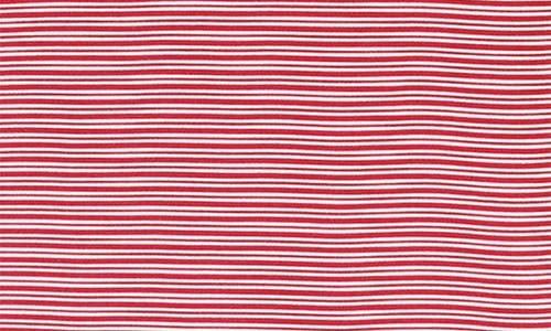 Cutter & Buck Virtue Eco Pique Stripe Recycled Mens Big And Tall Polo Shirt In Red