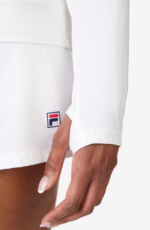 Shop Fila Tennis Essentials Long Sleeve Top In White