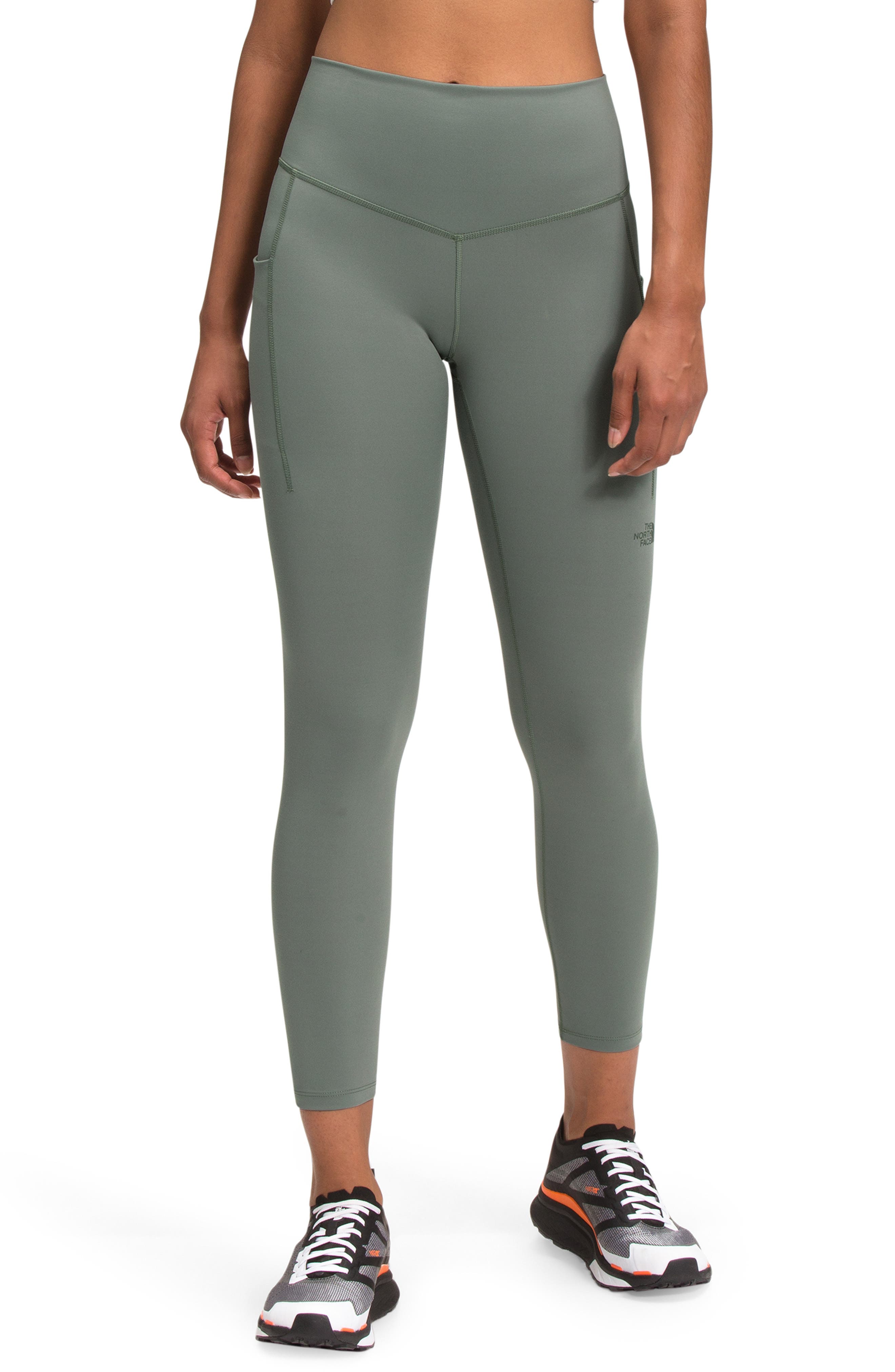 green north face leggings