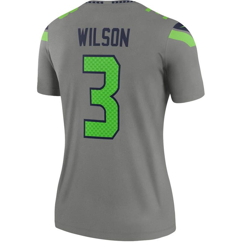 Youth Nike Russell Wilson Gray Seattle Seahawks Inverted Team Game