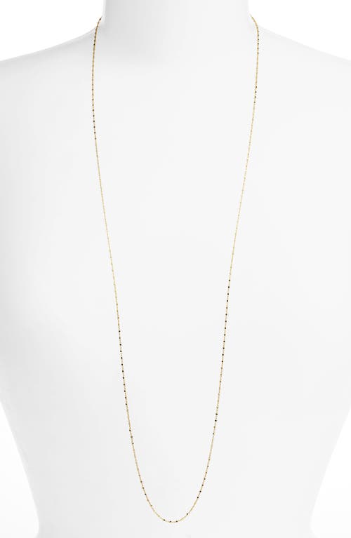 Bony Levy 14K Gold Long Beaded Chain Necklace in Yellow Gold at Nordstrom, Size 32 In