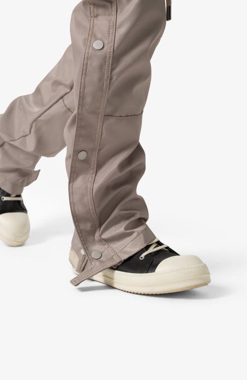 Mnml Side Snap Nylon Cargo Pants In Grey