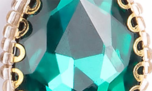 Deepa Gurnani Tyra Drop Earrings In Emerald