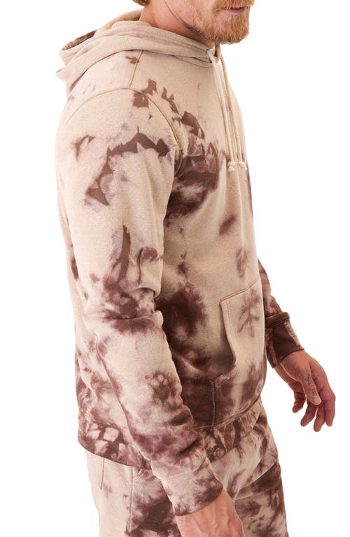Threads 4 Thought Rory Triblend Tie Dye Hoodie In Chai