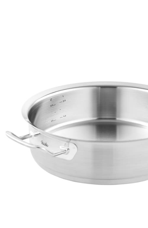 Fissler Original-profi Collection Stainless Steel Quart Round Roaster With High Dome Metal Lid In Stainless Steel