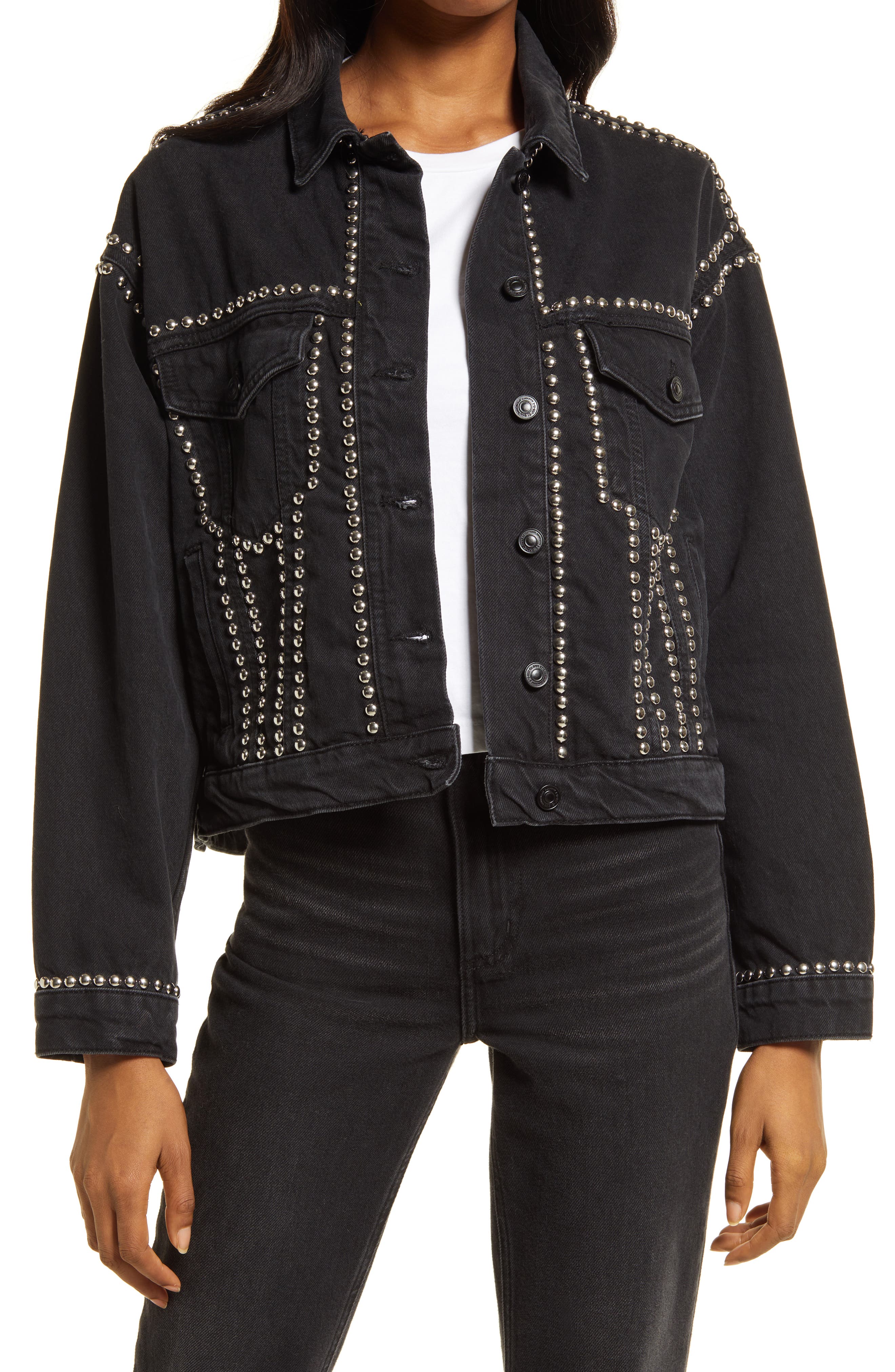 black denim jacket all saints