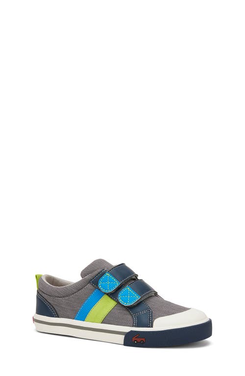 Shop See Kai Run Russell Sneaker In Gray/blue