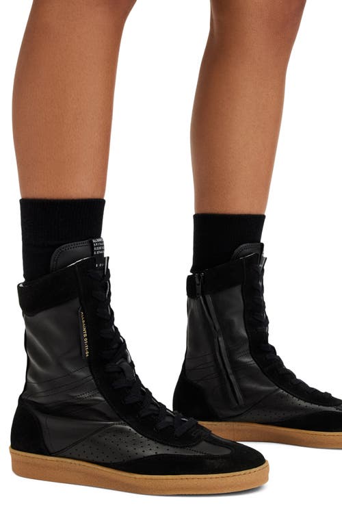 Shop Allsaints Louise High Top Sneaker In Black