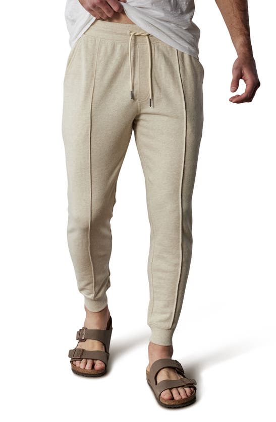 Shop The Normal Brand Cole Terry Pintuck Joggers In Oatmeal