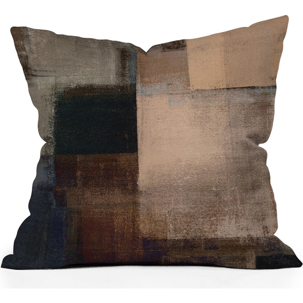 Deny Designs Walnut Throw Pillow In Brown