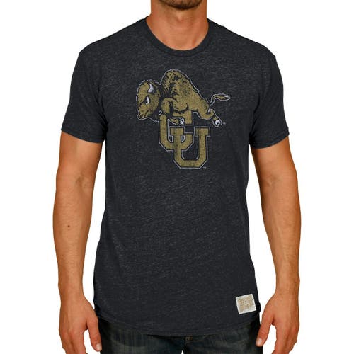 UPC 887722658340 product image for Men's Original Retro Brand Black Colorado Buffaloes Vintage Tri-Blend Logo T-Shi | upcitemdb.com