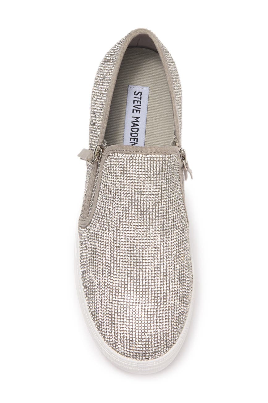 steve madden glaammar zip platform sneaker