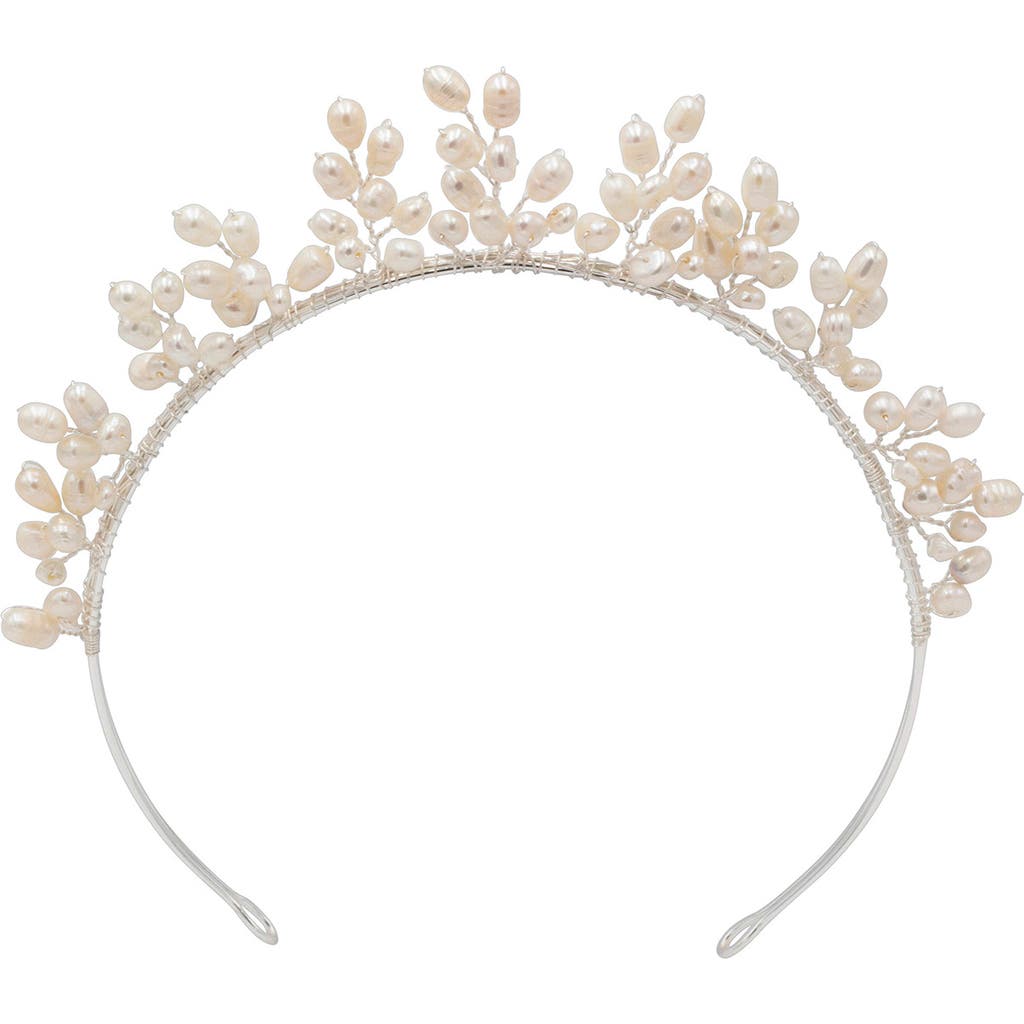 Brides And Hairpins Brides & Hairpins Xylia Crown Headband In Silver