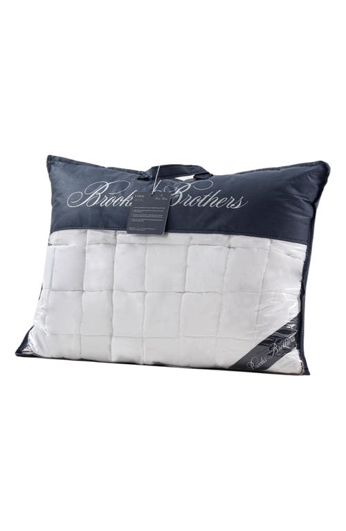 Brooks Brothers Cotton Pillow In White
