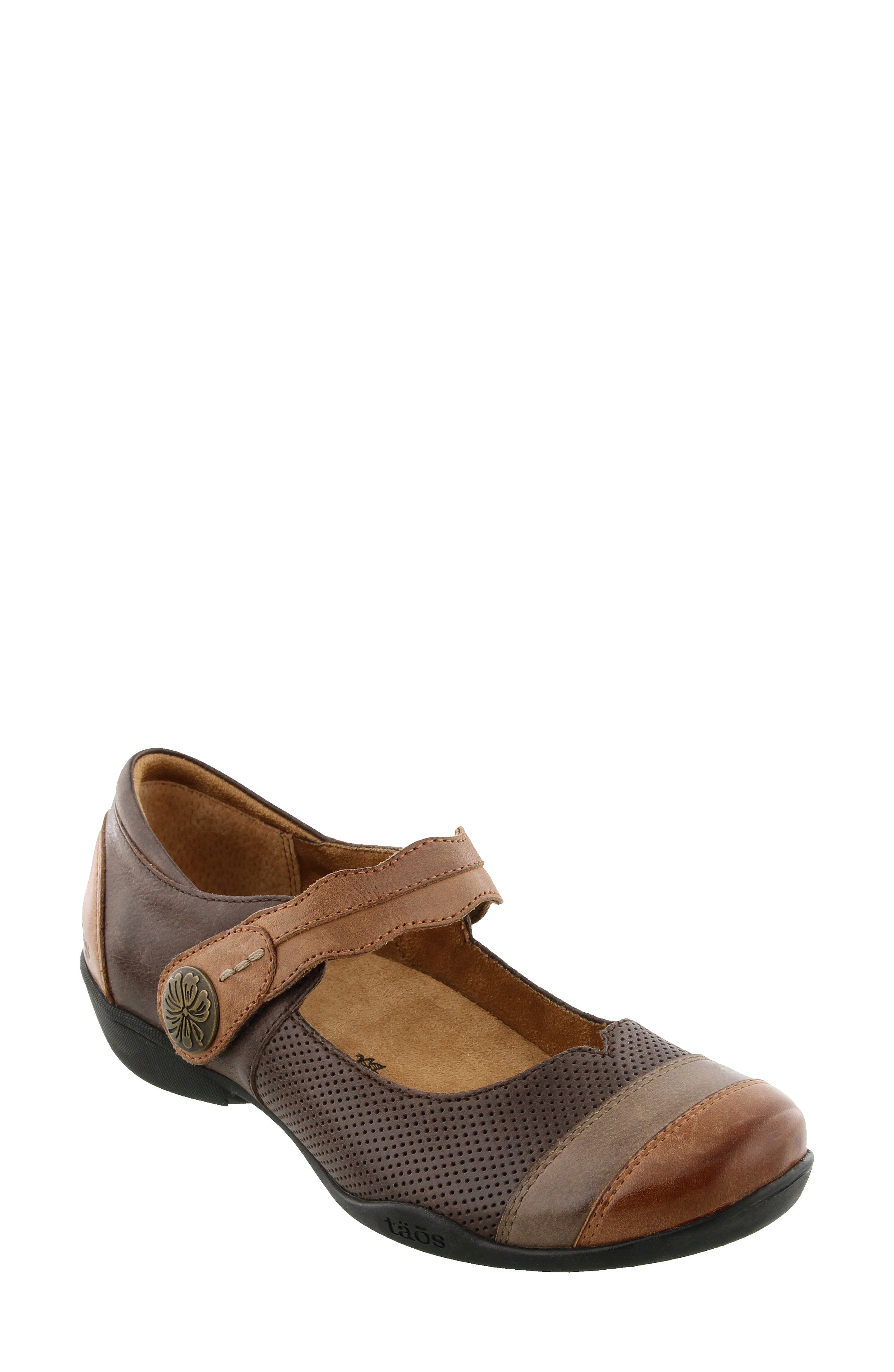 Taos Bravo Mary Jane Flat, Brown