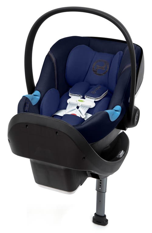 CYBEX Aton M SensorSafe Infant Car Seat & SafeLock Base in Denim Blue at Nordstrom