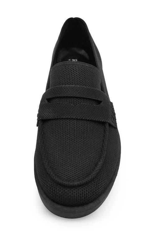 Reaction Kenneth Cole Feobe Knit Loafer In Black Knit