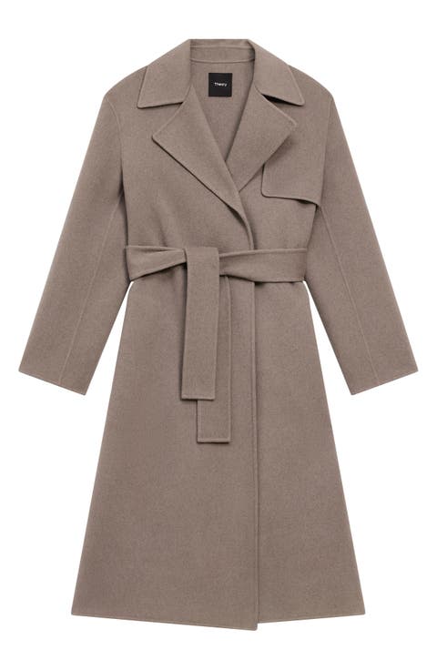 Wool Blend Trench Coat