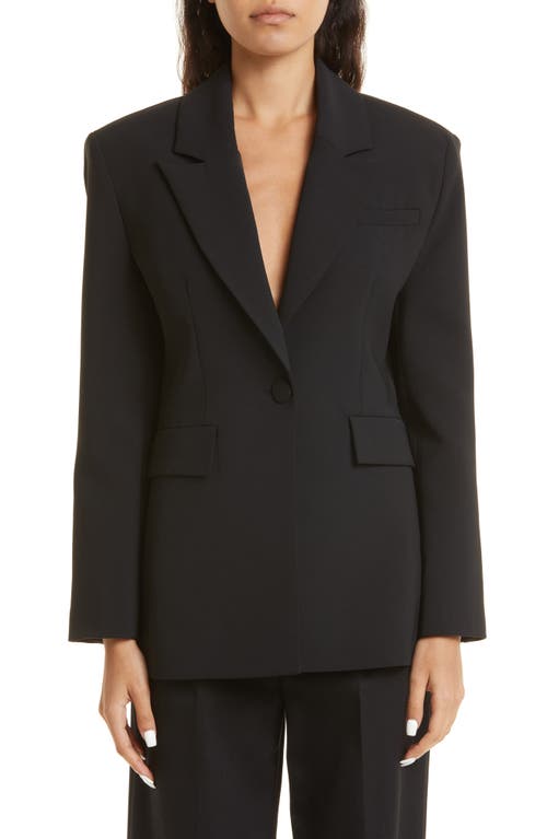 Aknvas Taylor Notch Lapel Blazer in Black