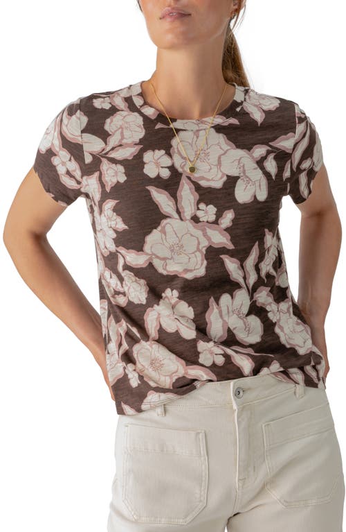 Shop Sanctuary The Perfect Geo Print Cotton Blend Knit Top In Moody Floral