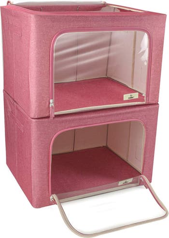 SORBUS Pink Window Storage Box - Pack of 2 | Nordstromrack