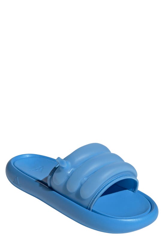 Adidas Originals Zplaash Slide Sandal In Blue Burst