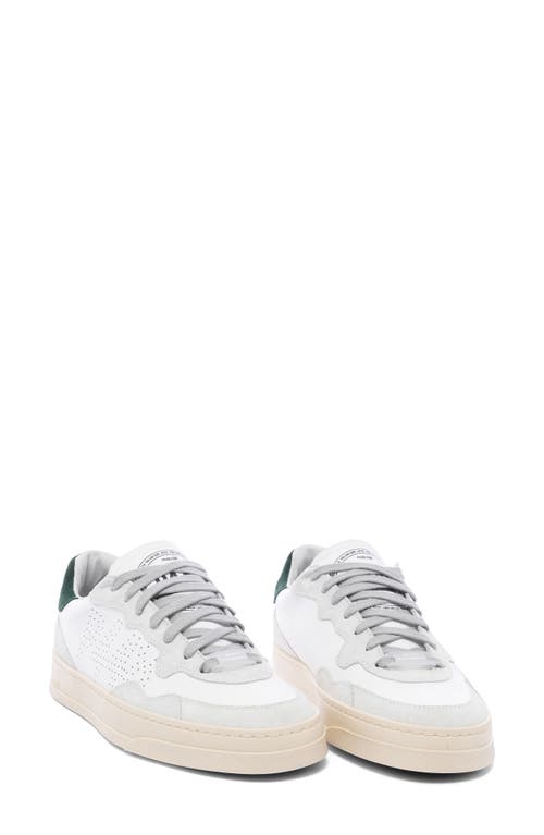 P448 Bali Platform Sneaker In White/green