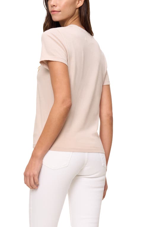 The Standard Stitch The V Neck Tee In Oat