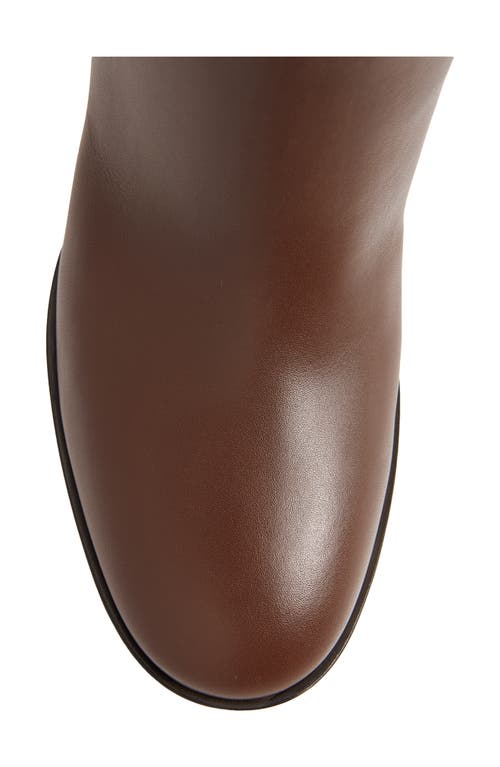 Shop Gianvito Rossi Block Heel Tall Boot In Brown
