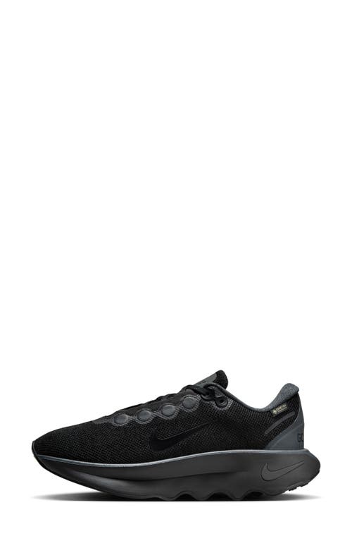 Nike Women's Motiva Gore-tex Waterproof Walking Shoes In Black/black