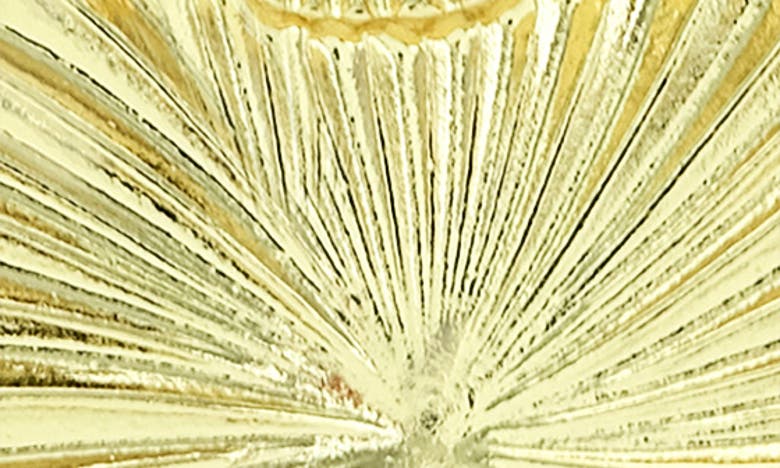 Panacea Sunburst Deco Earrings In Gold