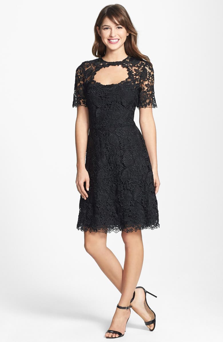 Mikael Aghal Floral Lace Dress | Nordstrom