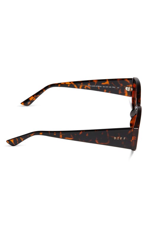 Diff 55mm Kai Slim Sunglasses In Dark Tortoise