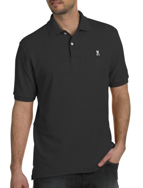 Shop Psycho Bunny Classic Polo Shirt In Black