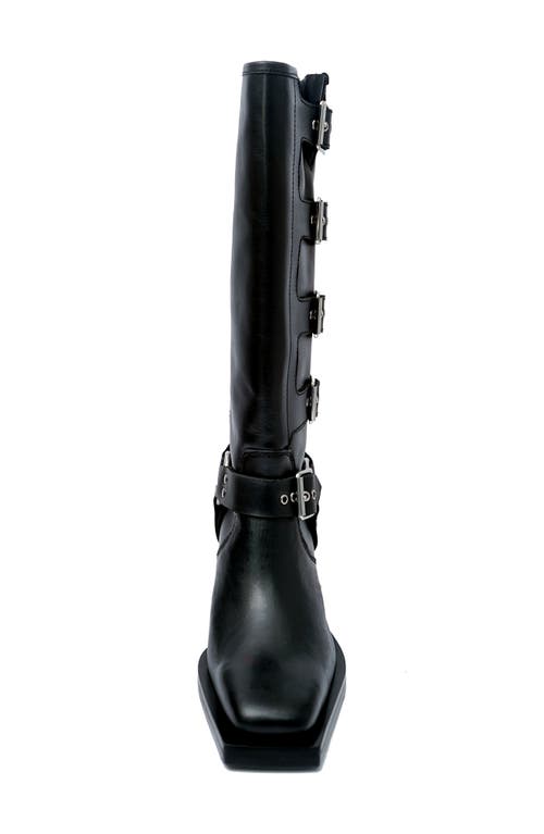 Kenneth Cole Emmett Knee High Boot In Black Leather