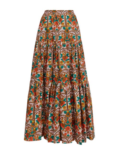 La Doublej Big Skirt In Corte White Rust