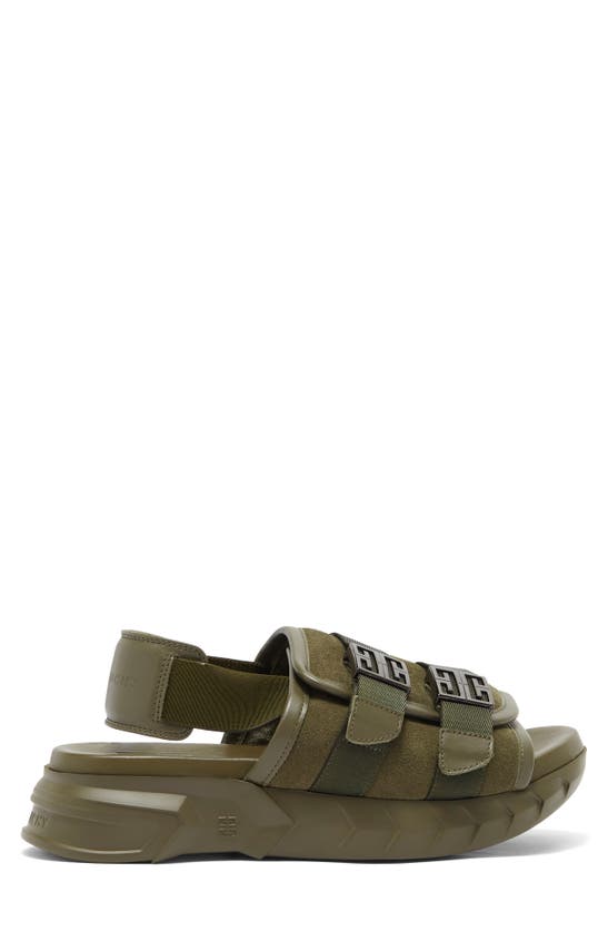 Givenchy Marshmallow Bridle Slingback Sandal In Green | ModeSens