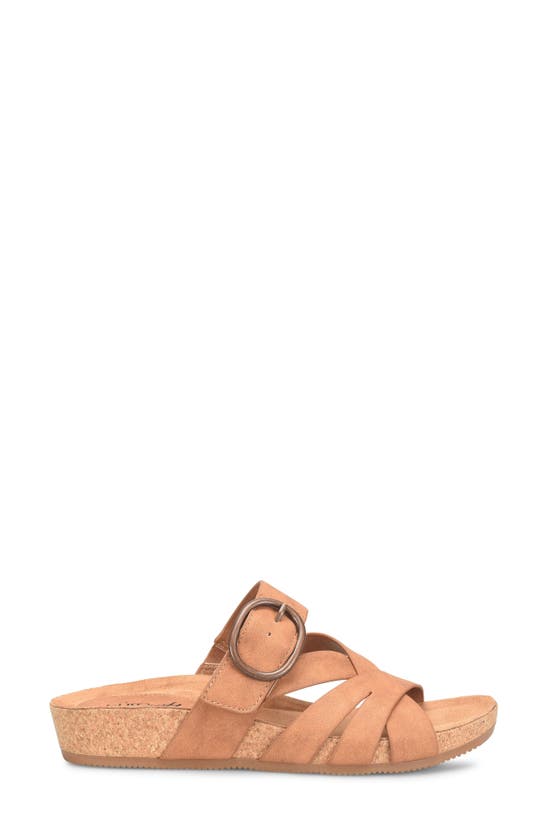 Eurosoft Gwenda Slide Sandal In Tan