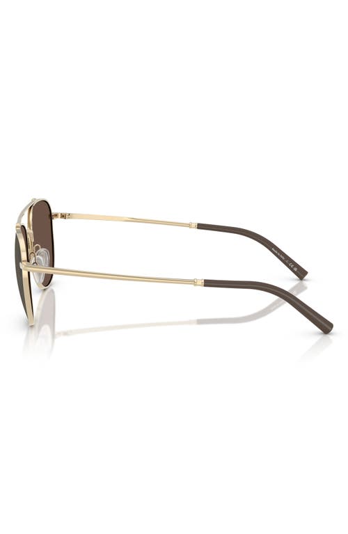 Oliver Peoples X Roger Federer 54mm Pilot Sunglasses In Gold