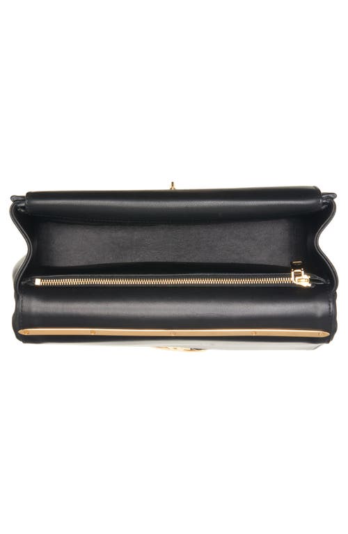 Shop Valentino Garavani Medium Vlock Logo Shoulder Bag In Nero