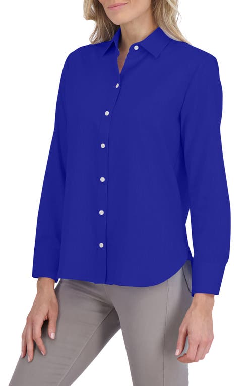 Foxcroft Meghan Linen Blend Button-Up Shirt at Nordstrom,