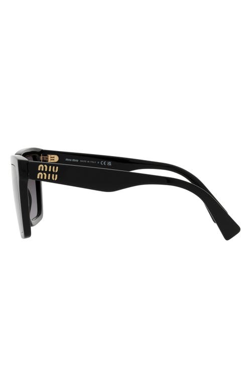 Shop Miu Miu 54mm Gradient Square Sunglasses In Black