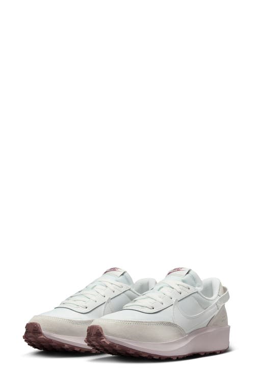 Nike Waffle Debut Sneaker In White/platinum/mauve